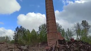 Демонтаж дымовой трубы высота 60 м
