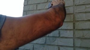 Имитация кирпича на газоблоке. Делаю фактуру искусственного камня.