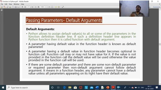 User Defined Function in Python Part #2