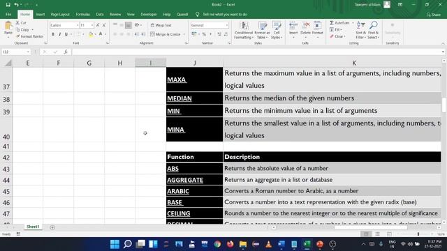 Microsoft Excel | Microsoft Office | Lec 6 | By Tawqeer Sir For JKSSB FAA SI JKPSI JKPSC смотреть онлайн