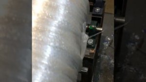 Намотка шпагата в цилиндрический рулон, катушку, бобину. Намоточный станок.