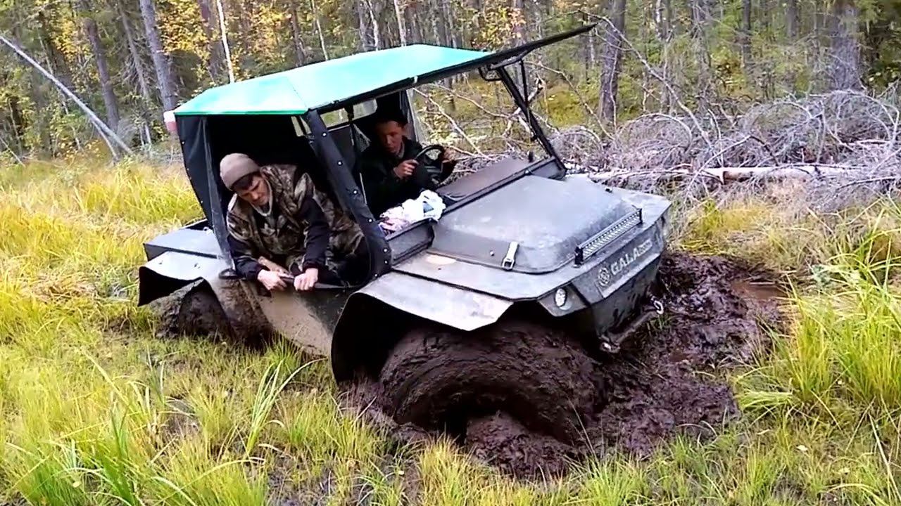 GALA baby. Мини вездеход с независимой подвеской. Тесты по заболоченным просекам. Торфяные ямы смотреть онлайн