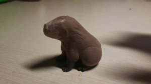 Леплю капибару. Капибара из пластилина