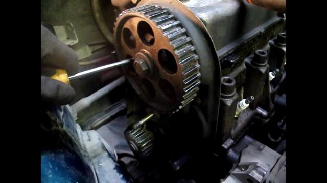 Замена помпы, ремня ГРМ, ВАЗ 2110 8-КЛ смотреть онлайн