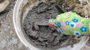 Подпорная стенка из булыжника для цветника