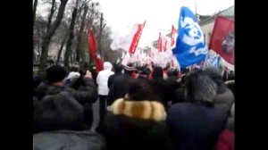 2014.03 Учителя нашей школы на митинге в поддержку нормализации ситуации на Украине!