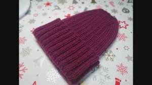 Мастер-класс  Шапка резинкой 2х3 с удлинённой макушкой.