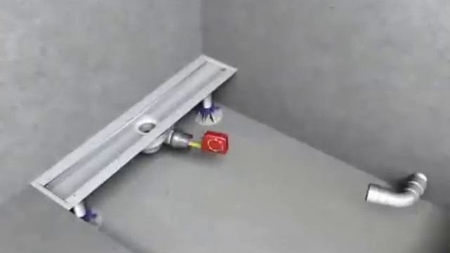 Монтаж душевого трапа у стены