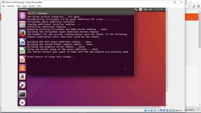Install Guest Additions Module to Ubuntu 16.04/VirtualBox смотреть онлайн