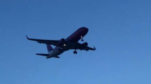 Wizzair landing at Warsaw Chopin Airport WAW