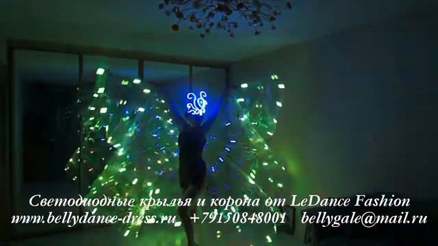 Светодиодные крылья модель №26+RGB (Led wings model 26+RGB) +79150848001 смотреть онлайн