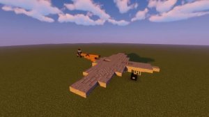 Как построить красивый самолет в Minecraft.