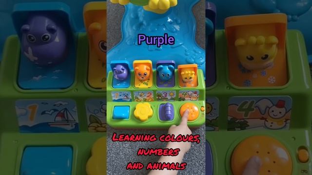 Learning colours, numbers and animals with pop up toys with Bowbow | #shorts