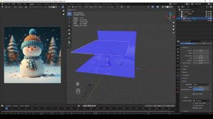 Blender 4.0 Курс для новичков - Снеговик. Урок 8.Мех для бумбона. Снежинки, обработка в фотошоп