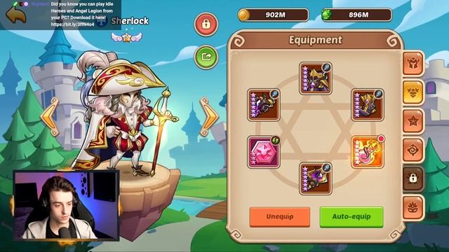 Fifteen E5s, but you're stuck in Early Game??? - IDLE HEROES смотреть онлайн