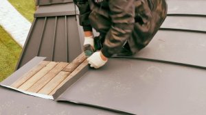 Арочный фальц на беседке.