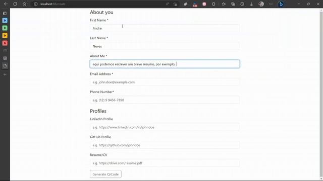 Generate qrcode with Laravel 10, MySQL and Docker