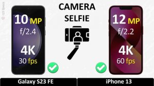 Samsung S23 FE vs iPhone 13