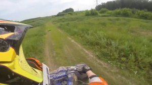 Тест драйв Yamaha yfz450 !!! покатушки на квадрике!!! квадрокросс