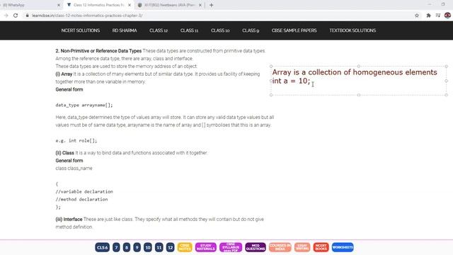 Netbeans JAVA Non Primitive Types смотреть онлайн
