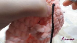 Хрюшка из плюшевой пряжи. Вязание крючком.  Мастер-класс для начинающих.