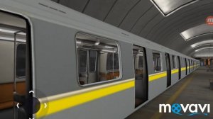 Парад поездов метро в игре симулятор метро 3д.