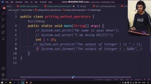#5 - discussing Java Printing methods and operator in اردو/हिन्दी