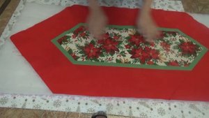 Шьем новогоднюю дорожку на стол. Готовимся к новому году вместе.