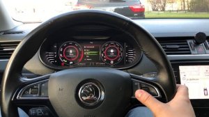 Работа кнопки view на цифровой панели приборов