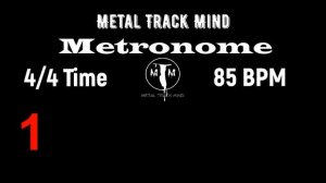 Metronome 4/4 Time 85 BPM visual numbers