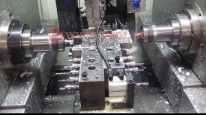 Двухшпиндельный токарный станок с ЧПУ DS-25F