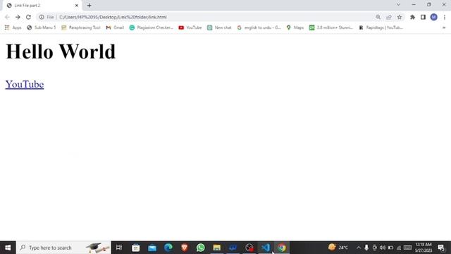 HTML Anchor Tag Tutorial in Hindi / Urdu | How to link pages in HTML | Web Development
