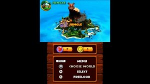 Donkey Kong Country Returns 3D Nintendo 3DS Gameplay 2 + World Map + Controls + Extras