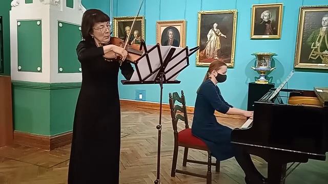 С. Рахманинов Романс для скрипки и фортепиано (ред. И. Ямпольского), М. Кажлаев «Старинный наигрыш» смотреть онлайн