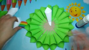 Поделка цветок из бумаги. Оригами. В садик, в школу. Ко дню матери. Простые поделки из бумаги А4