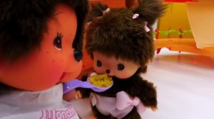 Мультики для малышей. Видео с игрушками. Обезьянки Monchhichi малыши | @GullGirl