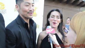Brian Tee & Mirelly Taylor at the 40th Annual #SaturnAwards #TheWolverine @mirellytaylor @Brian_Tee
