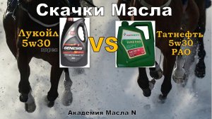 Skoda: Скачки Масла Лукойл 5w30 VS Татнефть 5w30 PAO (2023)