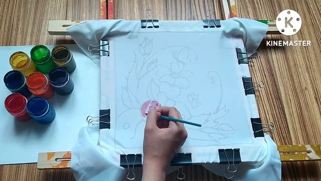 Батик/мастер класс по росписи ткани. #творчество #батик #рисунок #самоделки смотреть онлайн