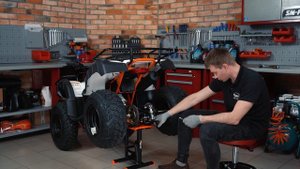 Регулировка приводной цепи на квадроциклах KAYO BULL-2B, BULL-2C, BULL-3C, MINI BULL, PREDATOR.