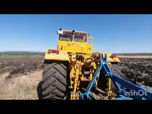 Продолжаем работать. Вспашка паров Трактор кировец К-700А, плуг ПЛН-8-35