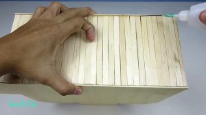 Как сделать красивый особняк из палочек для мороженого - поделки из эскимо