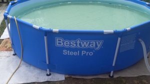 Распаковка — Каркасный бассейн Bestway Steel Pro 56677