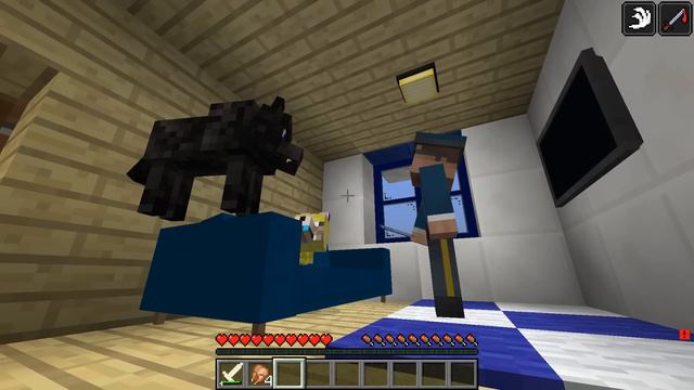 👨👩👧💕МЫ Прожили 100 ДНЕЙ за СОБАКУ в Майнкрафте! СЕМЬЯ СОБАК! ШЕДИ НУБИК КУБИК ЛЕСКА смотреть онлайн