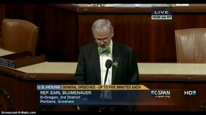 Rep Earl Blumenauer Urges Oregon to be National Industrial Hemp Leader