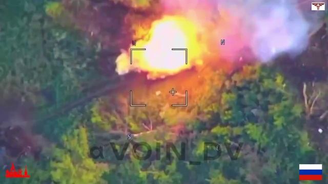 Уничтожение украинской бронетехники и личного состава при помощи новейших средств поражения России