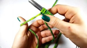 Как набрать первый ряд? Вязание спицами для начинающих! Справится каждый! #вязание #перваяпетля