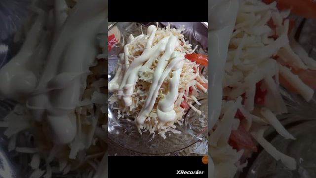 Салат красное море!  #вкусно  рецепт прост.