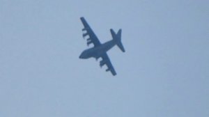 Testing my new Sony DSC HX300 camera on this C-130 from Davis Monthan AFB