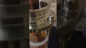 колонна. колпачковая медная колонна. 3 дюйма из 4 медных тарелок. флейта.
